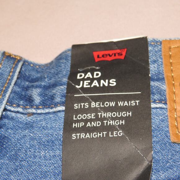 Levi’s Premium Medium Wash Denim Relaxed Straight Leg Dad Jeans - Picture 9 of 15